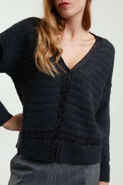 Susy Mix Cardigan Lurex Economico