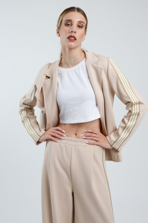 Susy Mix Blazer con Rouges e Banda Laterale Soddisfazione Garantita