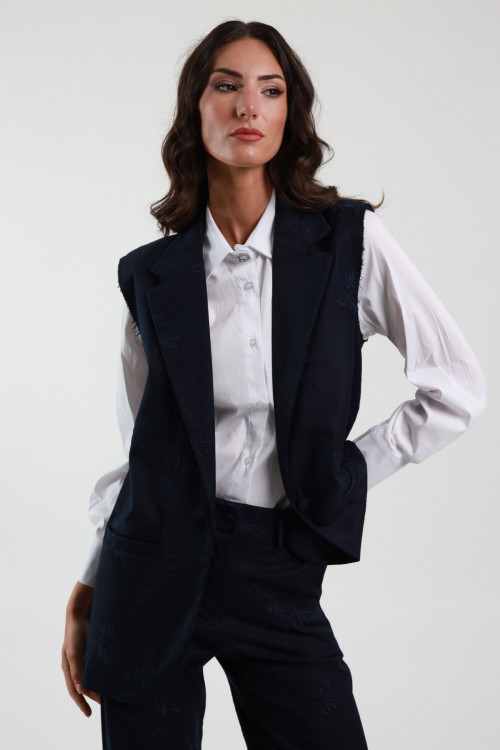 Susy Mix Gilet Ricamato Negozi Online