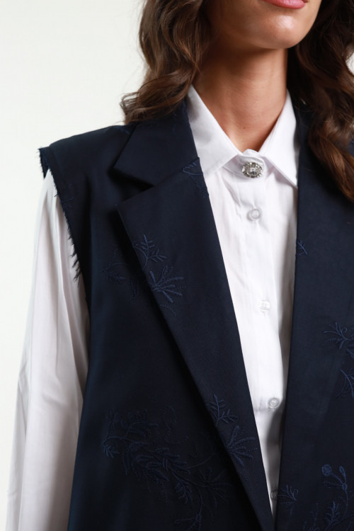 Susy Mix Gilet Ricamato Negozi Online