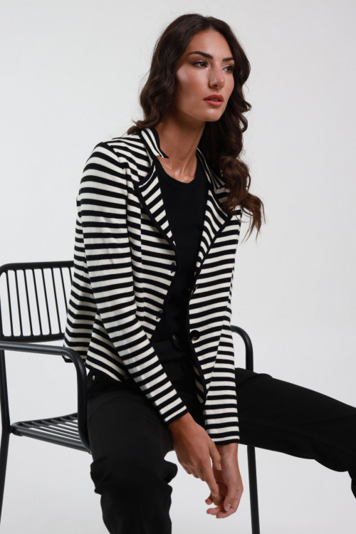 Susy Mix Giacca Rigata Shopping Online