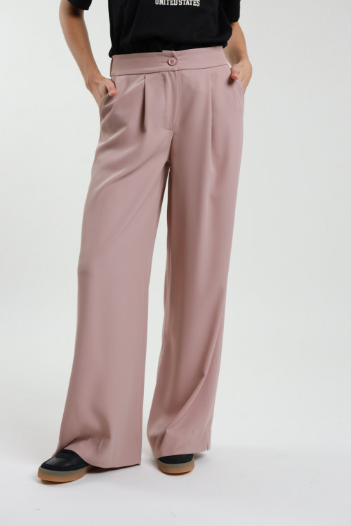 Susy Mix Pantaloni Palazzo Con Bottone Online
