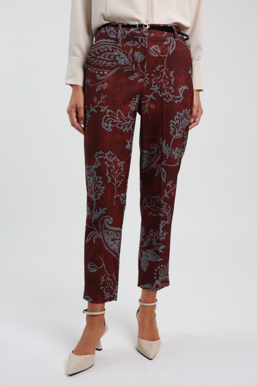 Susy Mix Pantalone Fantasia Damascata Nuova