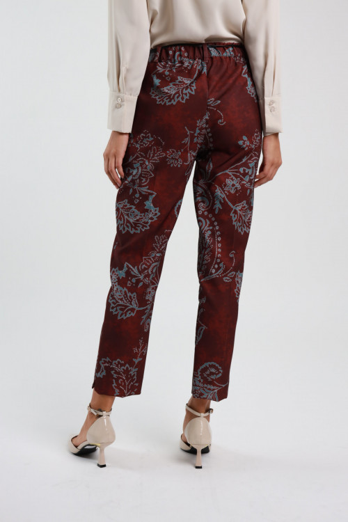 Susy Mix Pantalone Fantasia Damascata Nuova