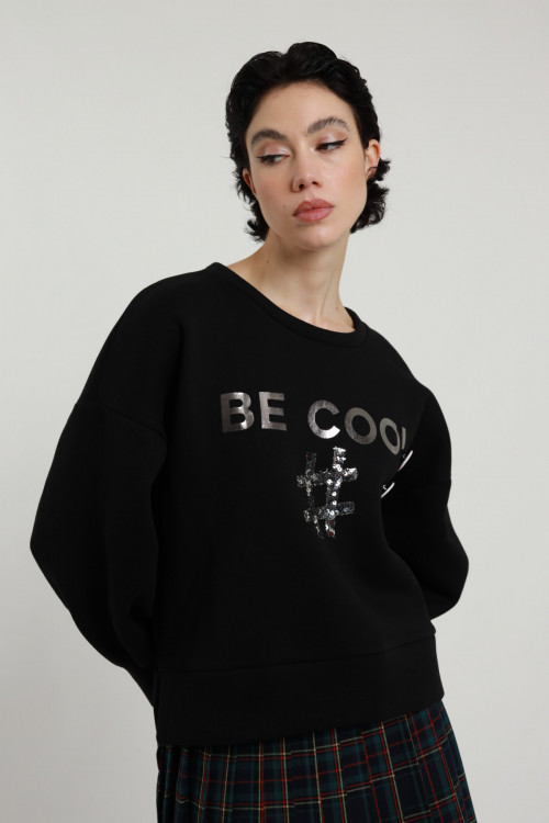 Susy Mix Felpa "be cool" Spedizione Gratuita