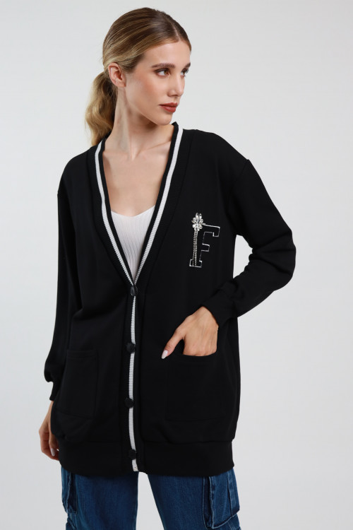 Susy Mix Cardigan College Oversize Negozi Online
