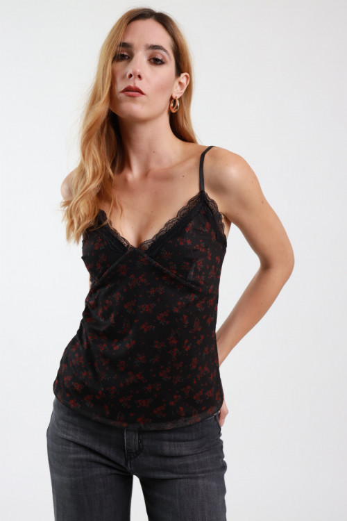 Susy Mix Top Tulle Fiorellini Economico