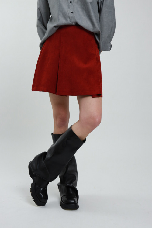 Susy Mix Minigonna in Velluto In Vendita