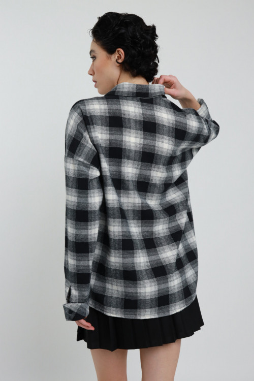 Susy Mix Camicia Quadri con Orso Pezzi Unici