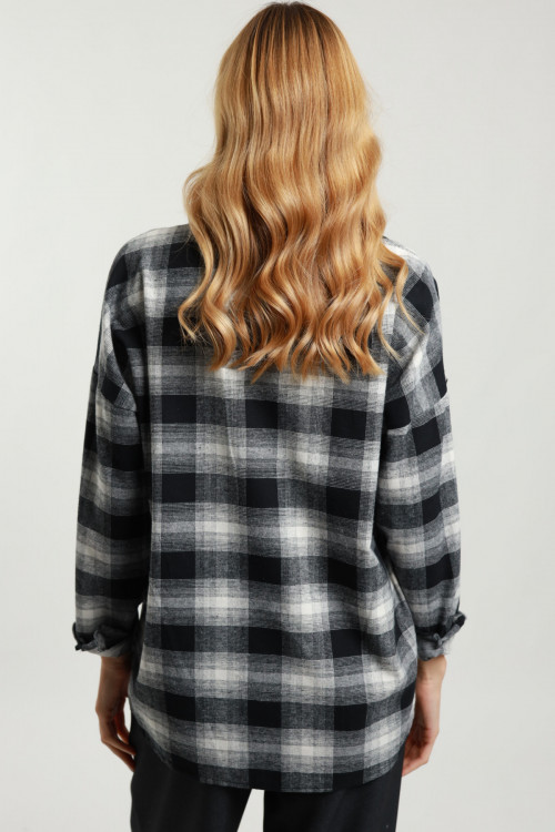 Susy Mix Camicia Check con Fiori Negozi Online
