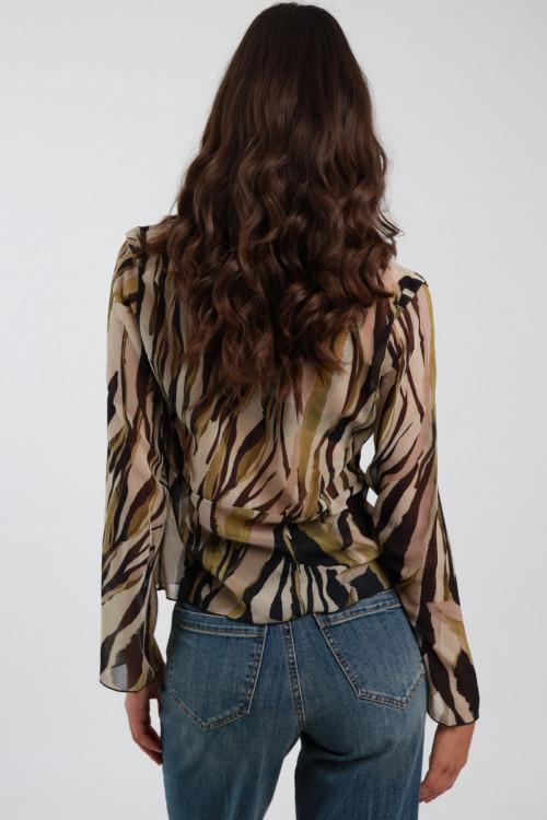 Susy Mix Maglia Scollo V Fantasia Consegna Veloce
