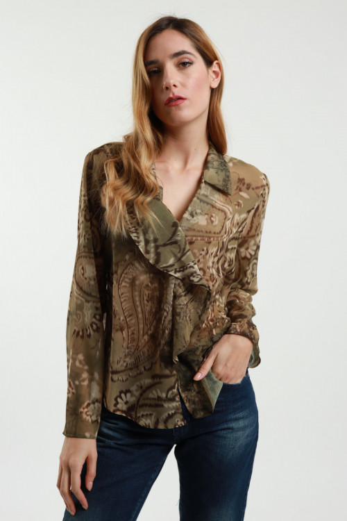 Susy Mix Blusa Scollo V Fantasia Fino Al -60%