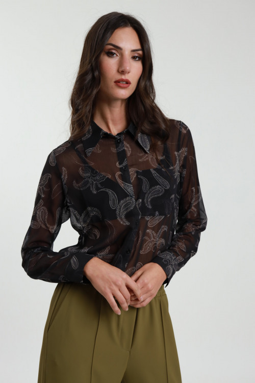 Susy Mix Camicia Fantasia Damascata Affare Del Giorno
