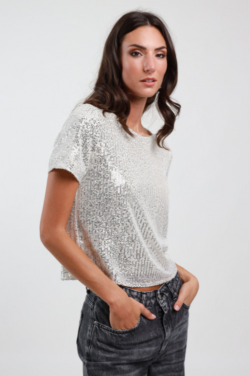 Susy Mix Tshirt Paillettes Consegna Veloce