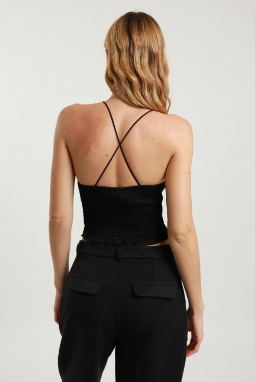 Susy Mix Crop Top Strass Vendite Flash