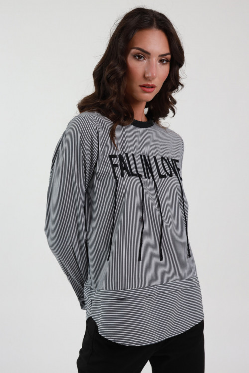 Susy Mix Maglia Gessata 'Fall in Love' Offerta