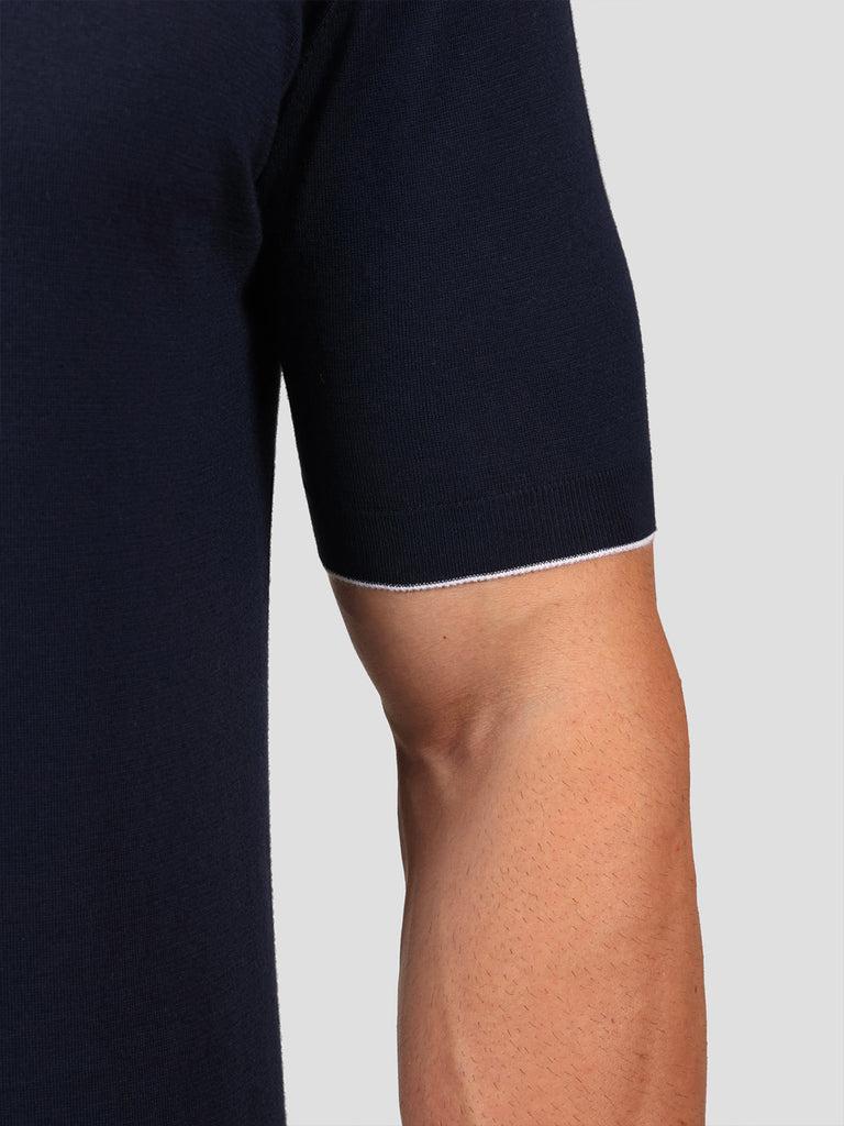 Svevo Maglia Polo 100% Cotone Supersoft Blu Navy e Bianca Novità