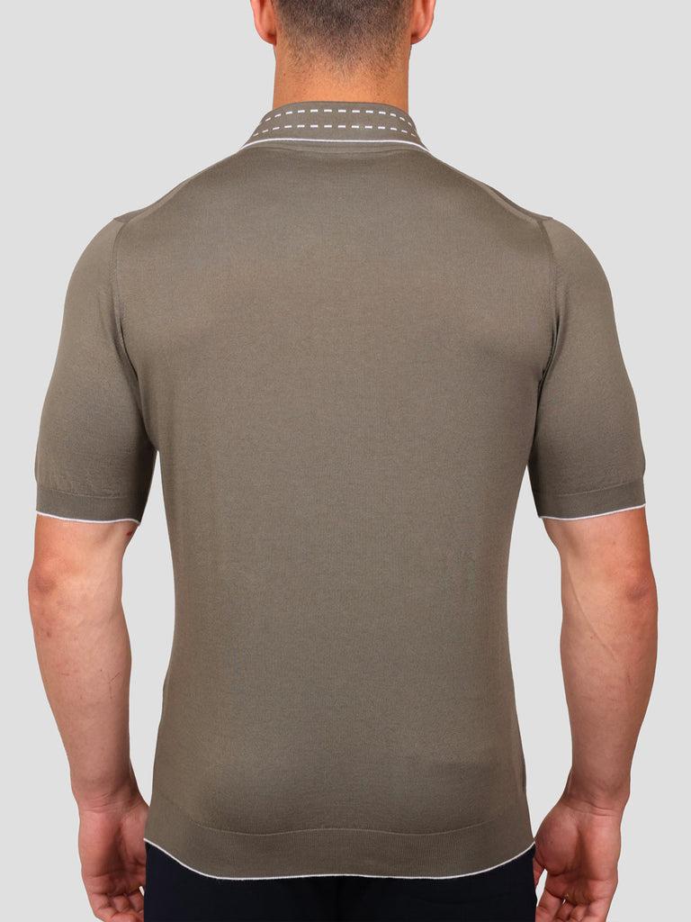 Svevo Maglia Polo 100% Cotone Supersoft Grigia e Bianca Offerta