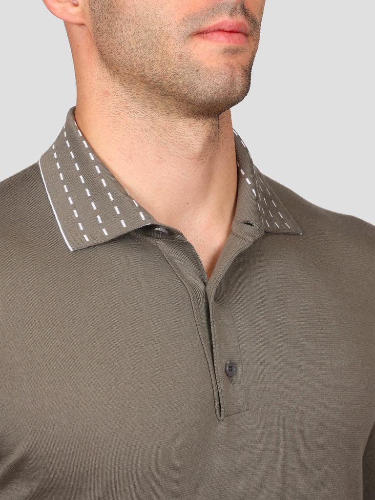 Svevo Maglia Polo 100% Cotone Supersoft Grigia e Bianca Offerta