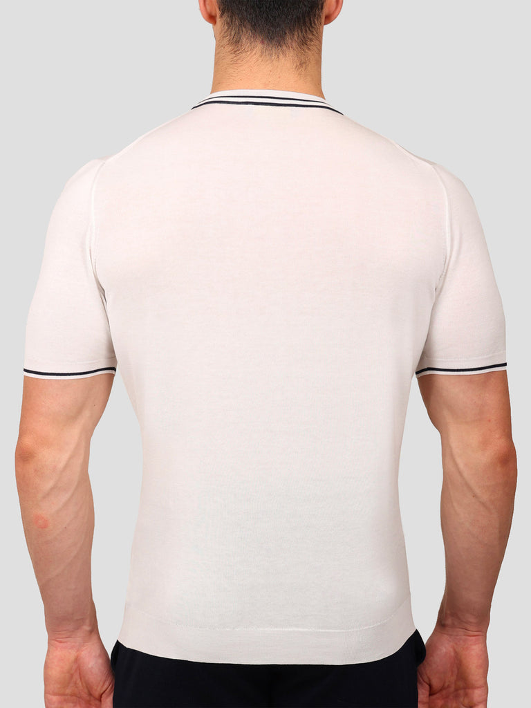 Svevo Maglia Girocollo 100% Cotone Makò Panna I Più Venduti