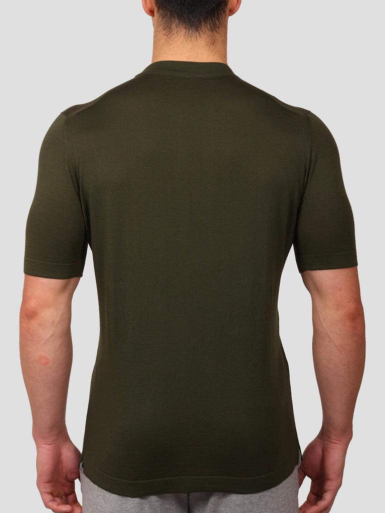 Svevo Girocollo 100% Cotone Supersoft Verde Moda