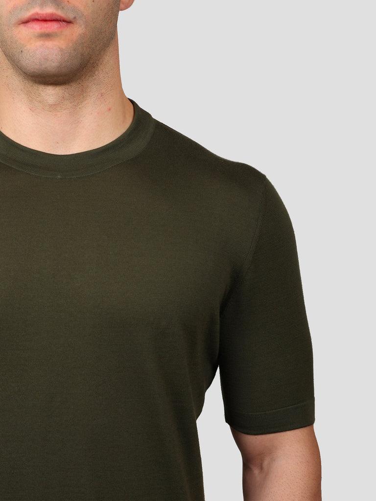 Svevo Girocollo 100% Cotone Supersoft Verde Moda