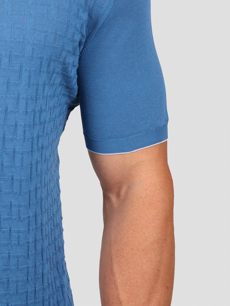 Svevo Maglia Girocollo 100% Cotone Makò Bluette 2025