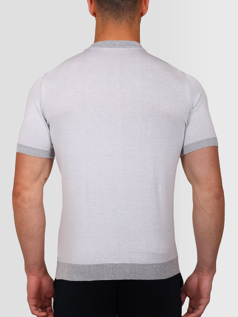 Svevo Maglia Girocollo in Carbonio Bianca In Linea
