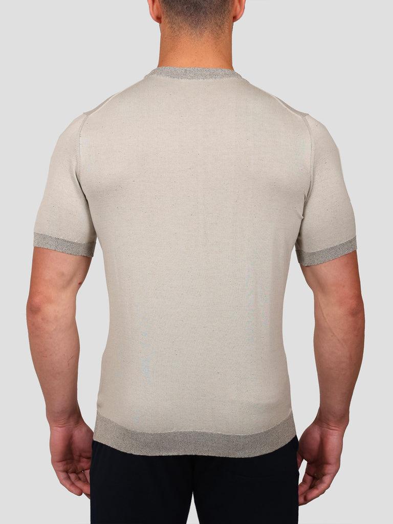 Svevo Maglia Girocollo in Carbonio Beige Nuovo