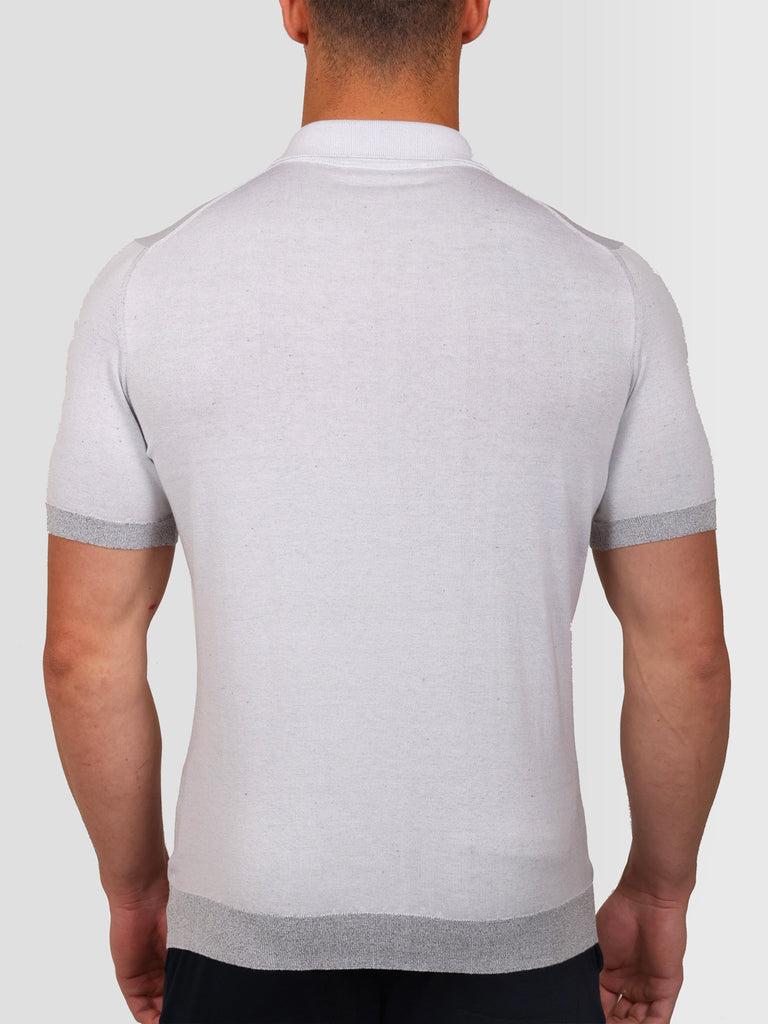 Svevo Maglia Scollo a V in Carbonio Bianca Prezzo Ridotto