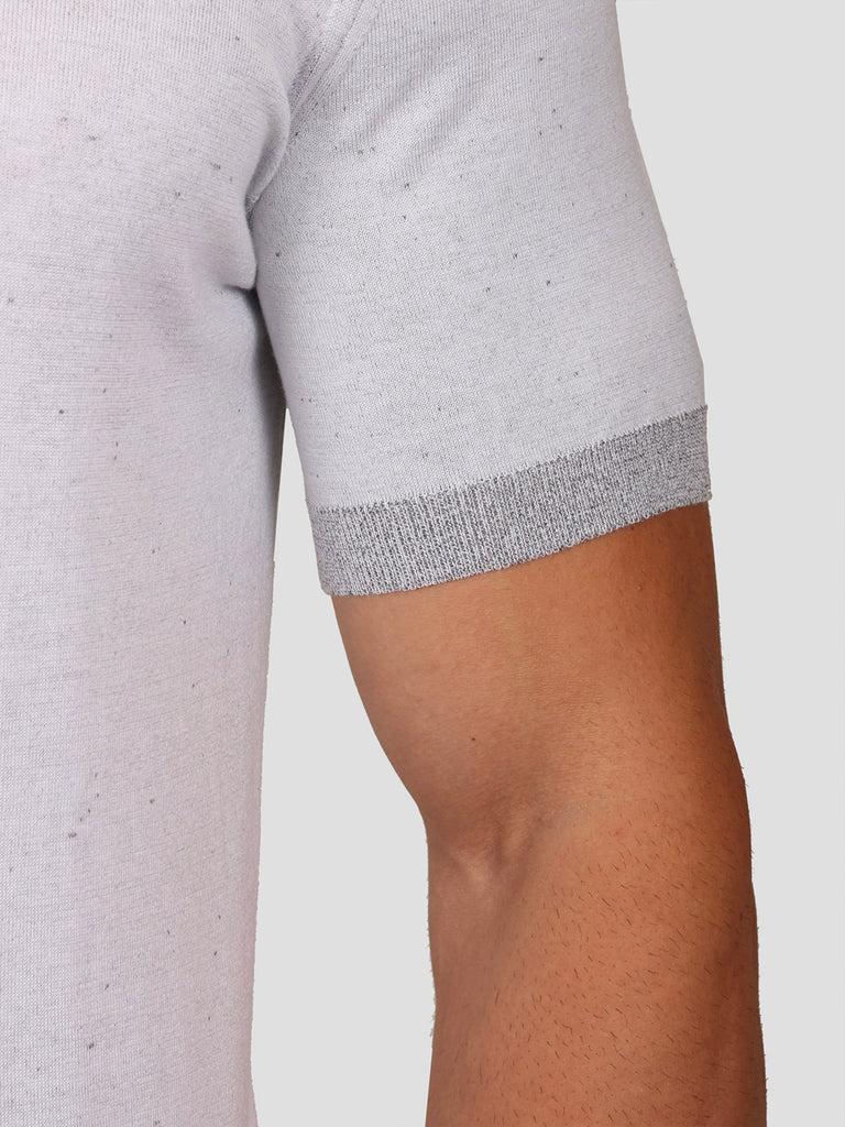 Svevo Maglia Scollo a V in Carbonio Bianca Prezzo Ridotto