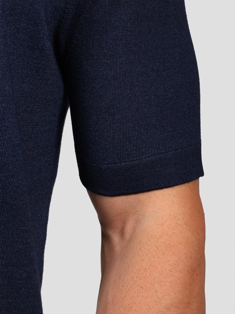 Svevo Maglia Scollo a V 100% Cotone Indaco Promozione