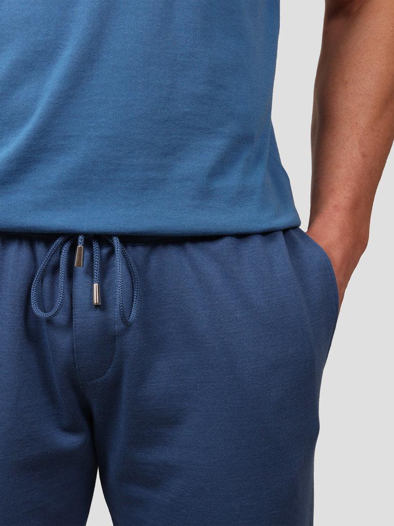 Svevo Pantalone Jogging Cotone e Cashmere Blu Qualità Garantita