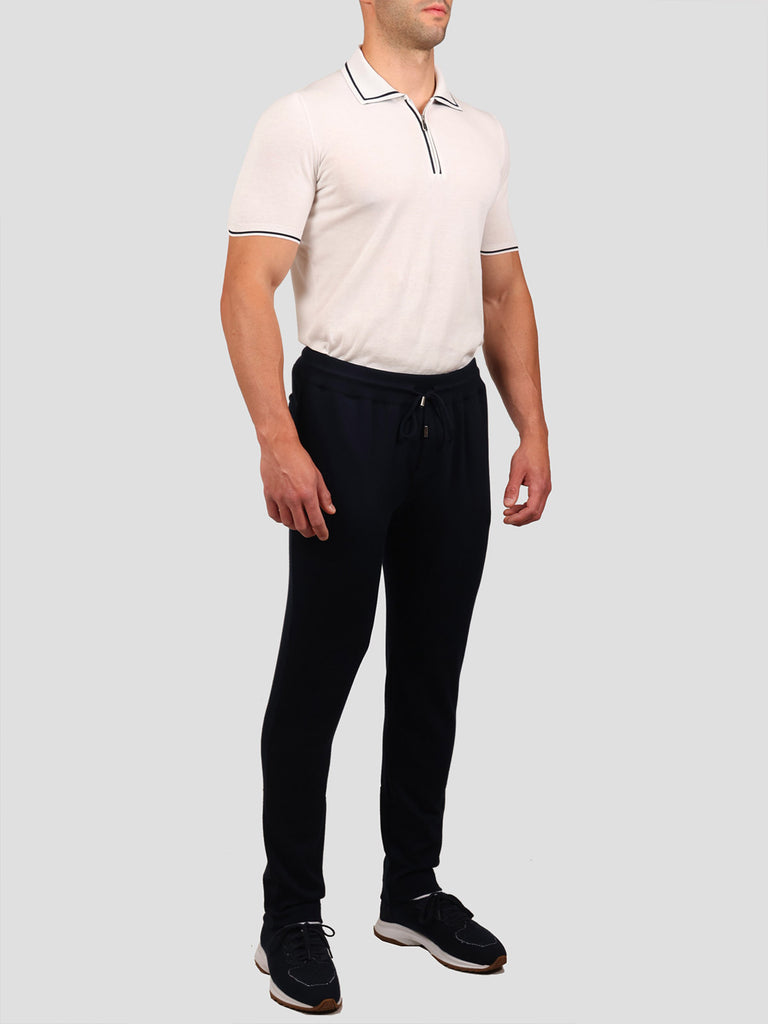 Svevo Pantaloni 100% Cotone Supersoft Blu Negozi Online