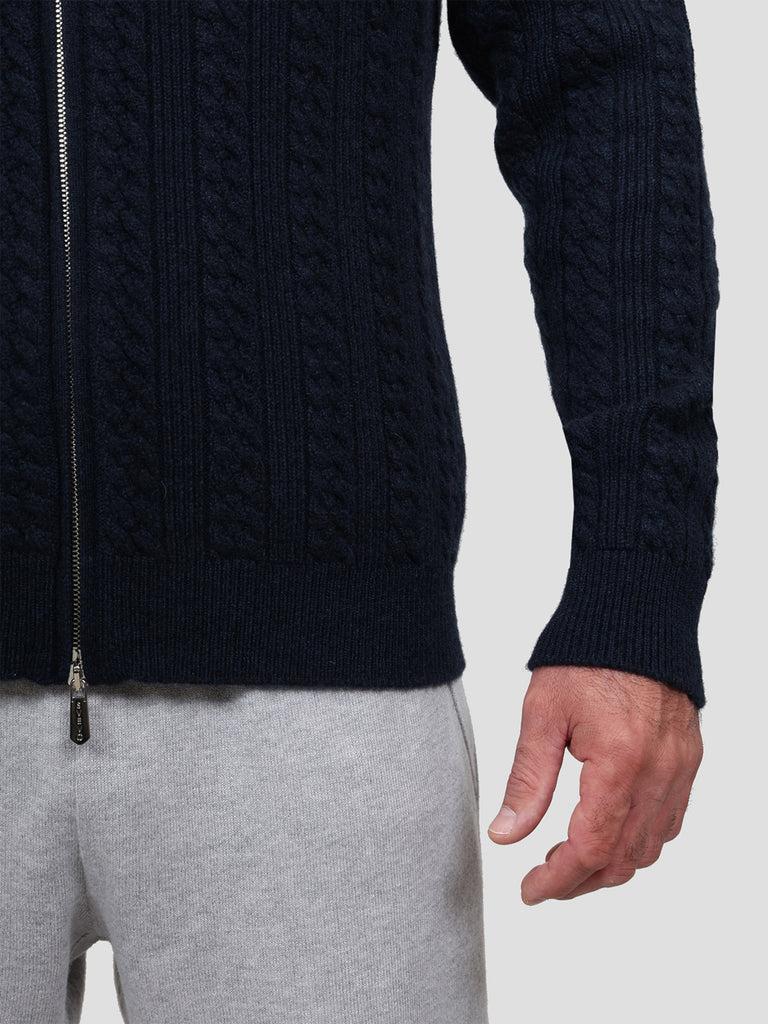 Svevo Giubbotto 100% Cashmere Blu Fino Al -60%