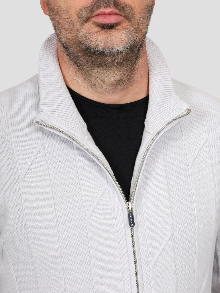 Svevo Giubbotto 100% Lana Grigio Chiaro Convenienza