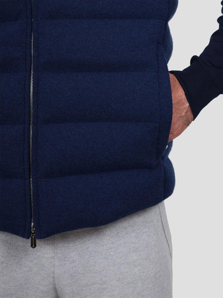 Svevo Giubbotto con zip in Cashmere Blu Novità