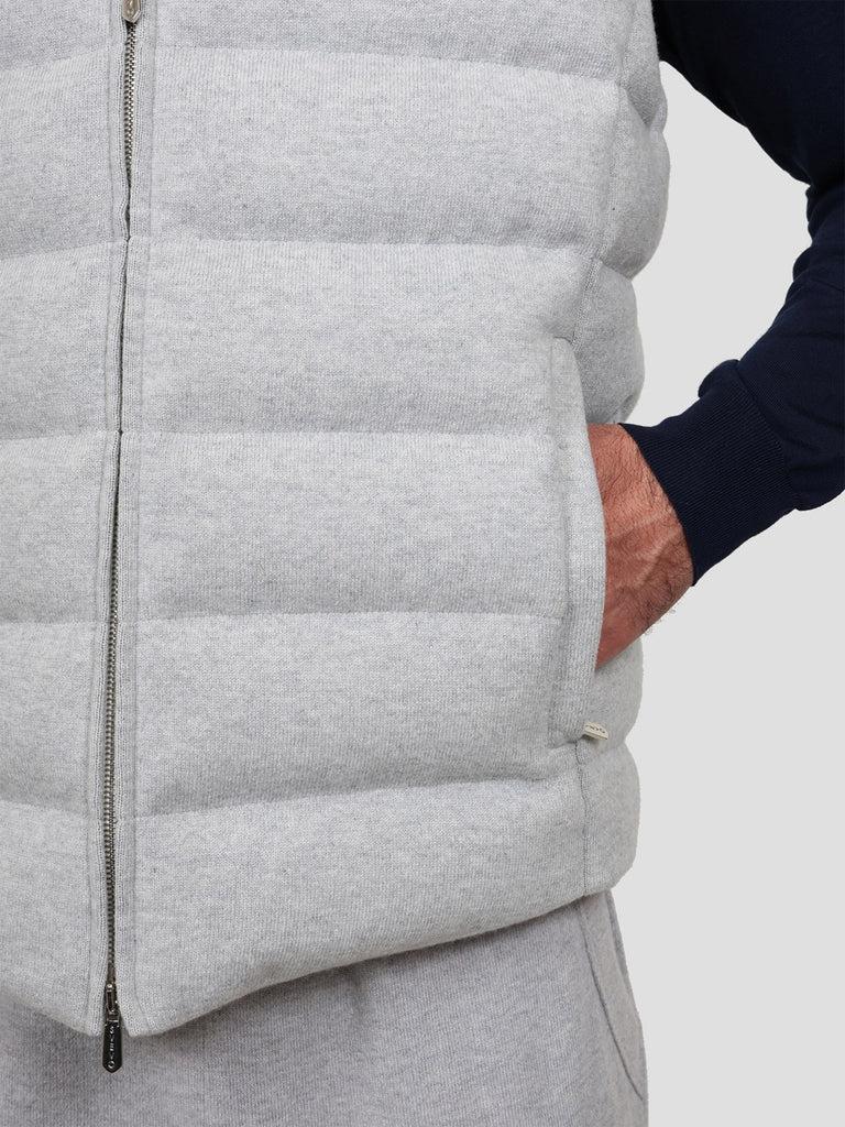 Svevo Giubbotto con zip in Cashmere Grigio Presa