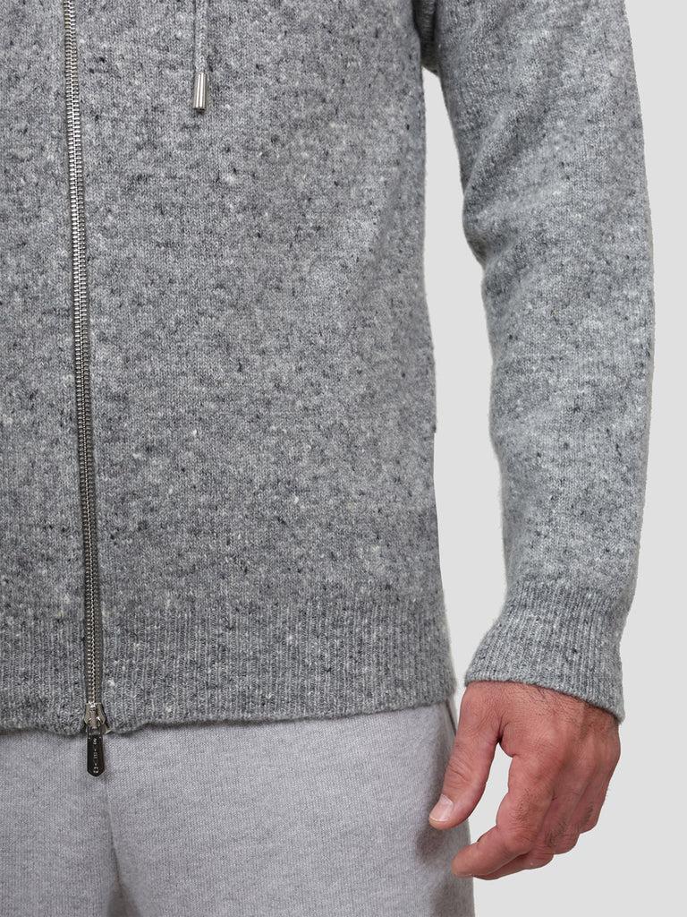 Svevo Giubbotto con zip Lana Cashmere e Poliammide Grigio Offerta