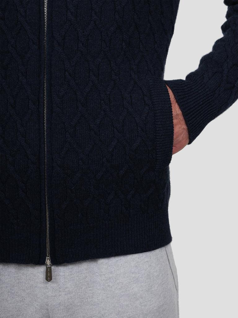 Svevo Giubbotto in Cashmere Blu Economico
