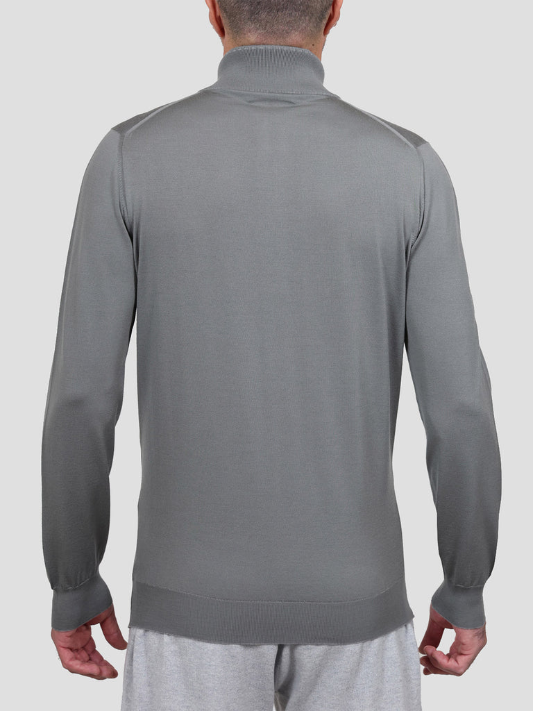 Svevo Lupetto Lana Merino Superfine 160's Grigio Saldi Di Fabbrica