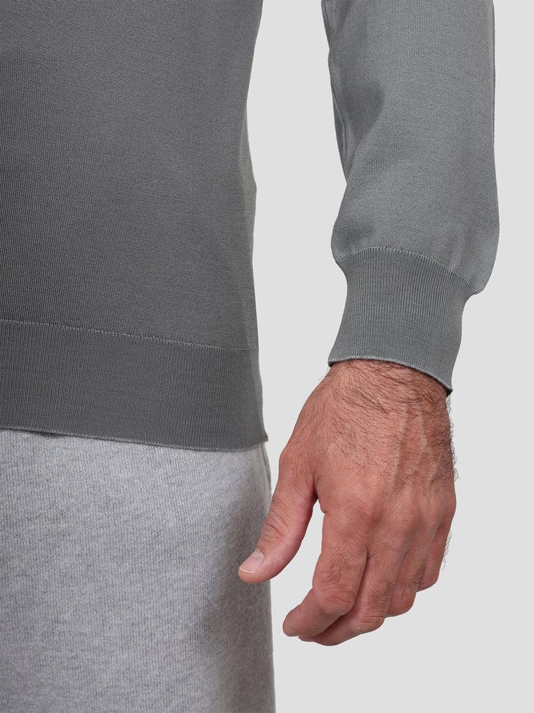 Svevo Lupetto Lana Merino Superfine 160's Grigio Saldi Di Fabbrica