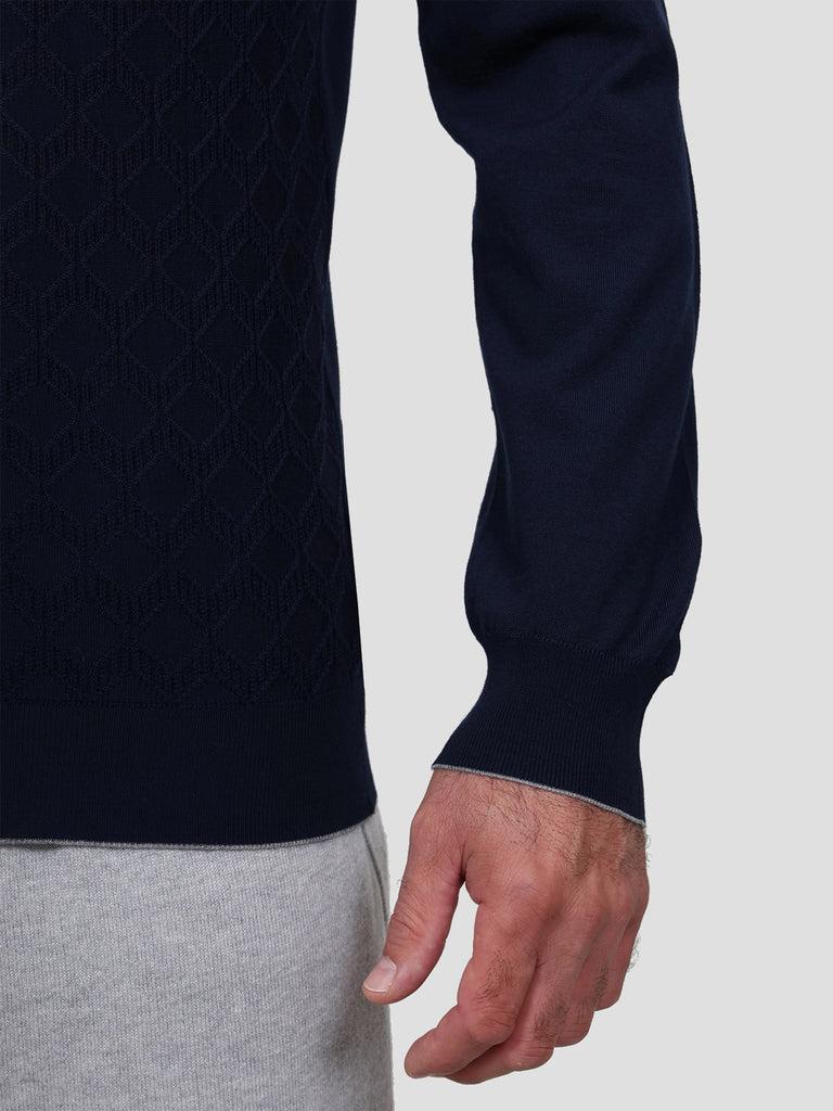 Svevo Maglia Polo Lana Merino Superfine 160's Blu In Saldo