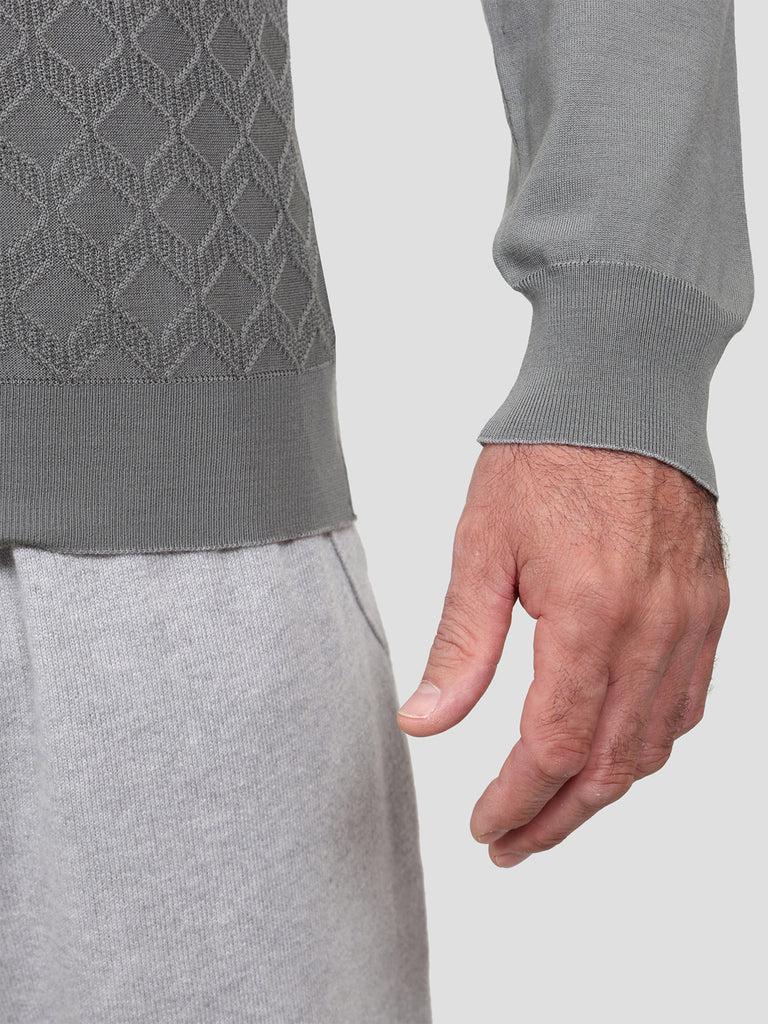 Svevo Maglia Polo Lana Merino Superfine 160's Grigia Moda