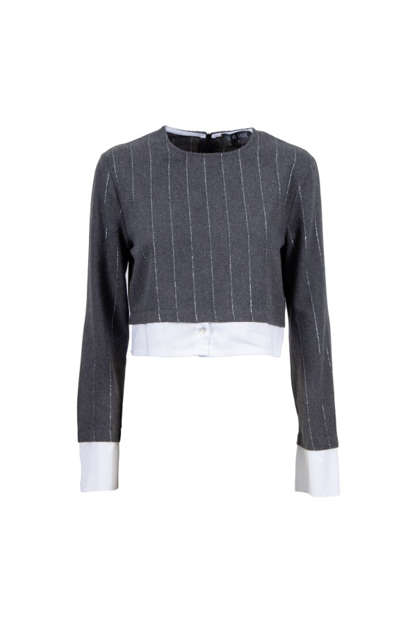 U R Ink MOA 234W42X CAMICIE e BLUSE GRIGIO Saldi Di Fabbrica