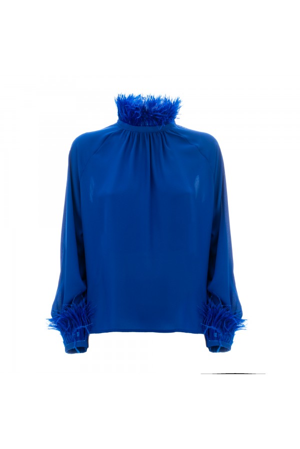 U R Ink LATINA 234W3M0 CAMICIE e BLUSE BLU Sottocosto