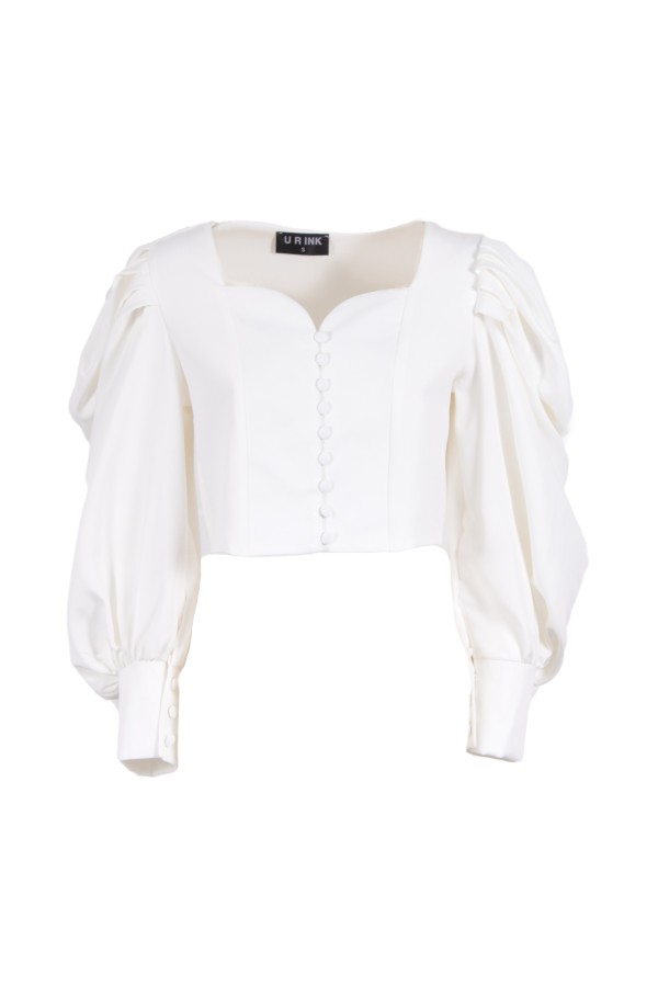 U R Ink MADRUGA 234W4D7 CAMICIE e BLUSE BIANCO Nuova