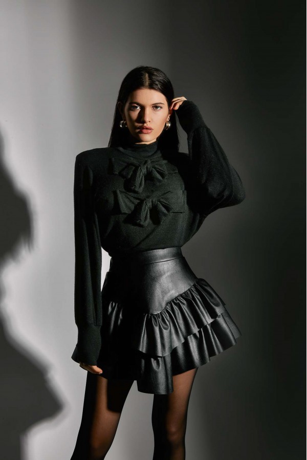 U R Ink PENELOPE024W1A4 GONNE BLACK Fino Al -60%