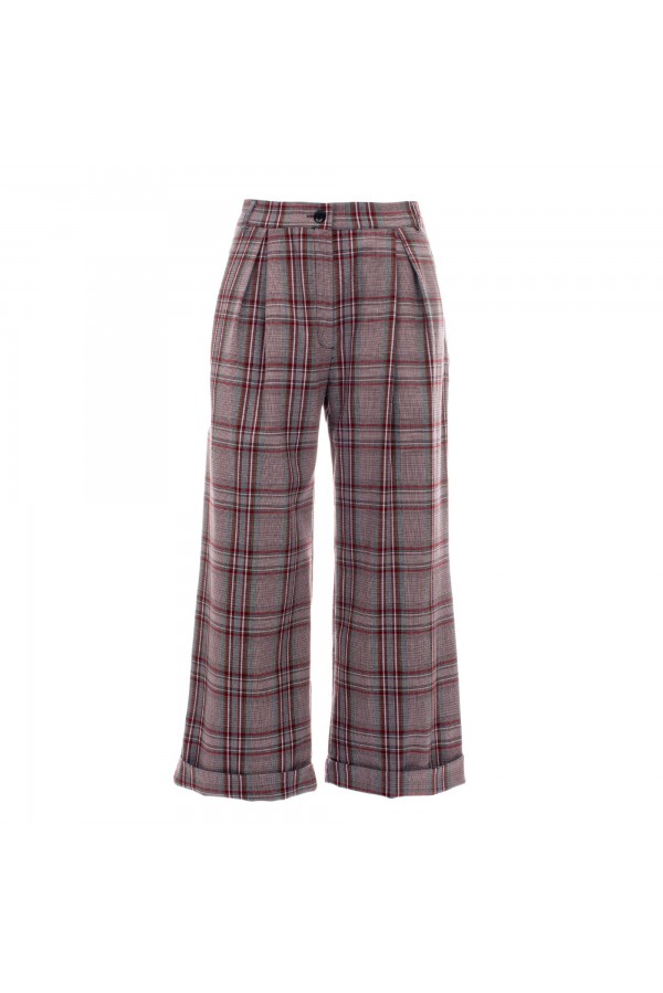 U R Ink PABLA244W2L4 PANTALONI CHECK Affare Del Giorno