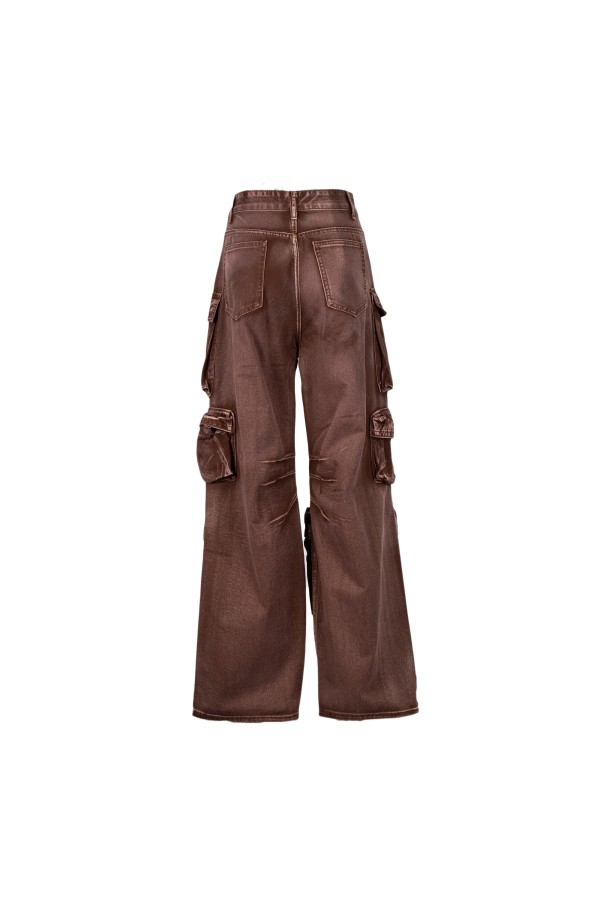 U R Ink SANT JOAN 244W430 PANTALONI CAFFÉ In Saldo